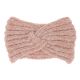 Bandeau Maille Chenille Rose - Bandeau Cheveux Hiver