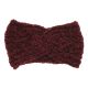 Bandeau Maille Chenille Bordeaux - Bandeau Tricot