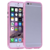 Bumper Iphone 6 plus Transparent et Rose