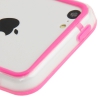 Bumper Iphone 5C Transparent et Rose vif
