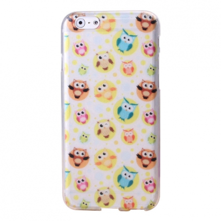 Coque Iphone 6 Nacré motif hiboux n°2