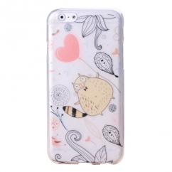 Coque Iphone 6 Nacré motif chat