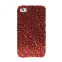 Coque Iphone 4 / 4S Strass Rouge