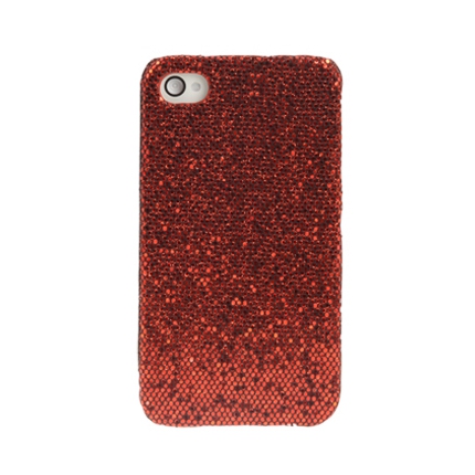 Coque Iphone 4 / 4S Strass Rouge