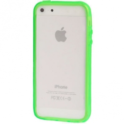 Bumper Iphone 5 / 5S Transparent vert