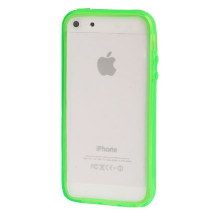 Bumper Iphone 5 / 5S Transparent vert