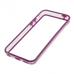 Bumper Iphone 5C Transparent et Violet