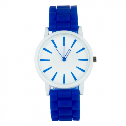 Montre silicone bleu roi