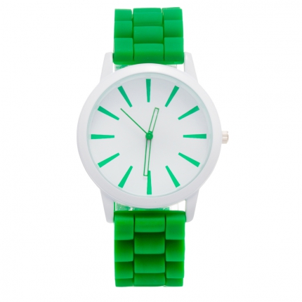 Montre silicone verte