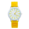Montre silicone jaune