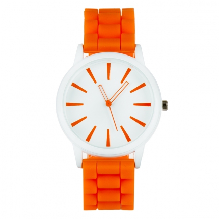 Montre silicone orange