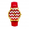 Montre rouge Chevron